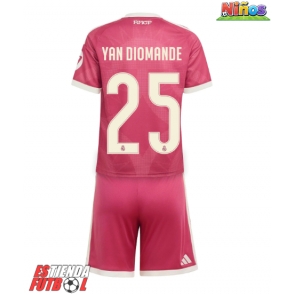 Real Madrid Yan Diomande #25 Tercera Equipación Niños 2026-27 Manga Corta (+ Pantalones cortos)